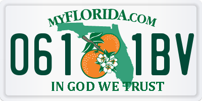 FL license plate 0611BV