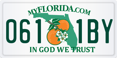 FL license plate 0611BY