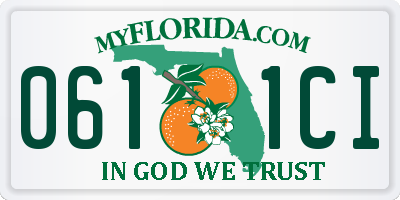 FL license plate 0611CI