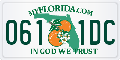 FL license plate 0611DC