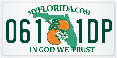 FL license plate 0611DP