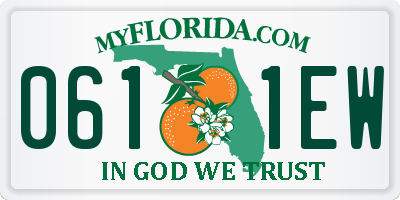 FL license plate 0611EW
