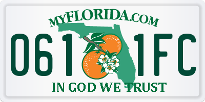 FL license plate 0611FC