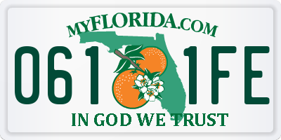 FL license plate 0611FE