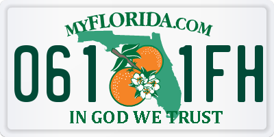 FL license plate 0611FH