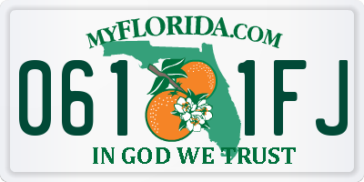 FL license plate 0611FJ
