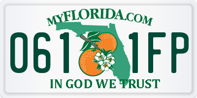 FL license plate 0611FP