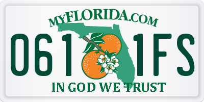 FL license plate 0611FS