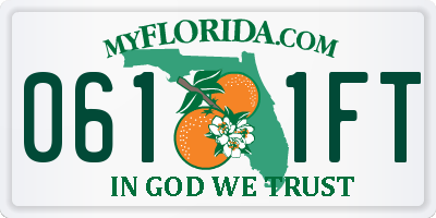 FL license plate 0611FT