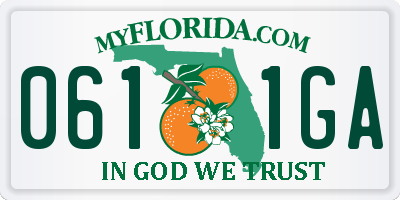FL license plate 0611GA