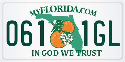FL license plate 0611GL