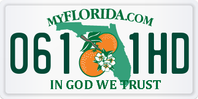 FL license plate 0611HD