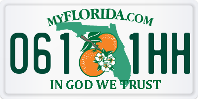 FL license plate 0611HH