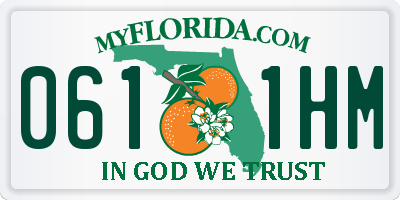 FL license plate 0611HM