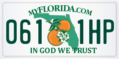 FL license plate 0611HP