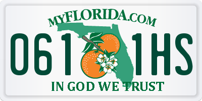 FL license plate 0611HS
