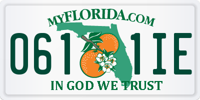 FL license plate 0611IE