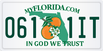 FL license plate 0611IT