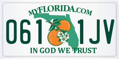 FL license plate 0611JV