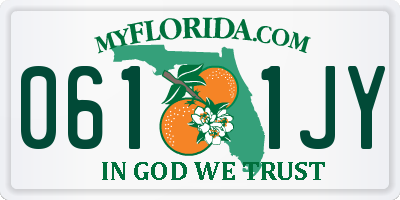 FL license plate 0611JY