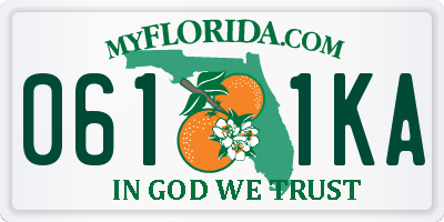 FL license plate 0611KA