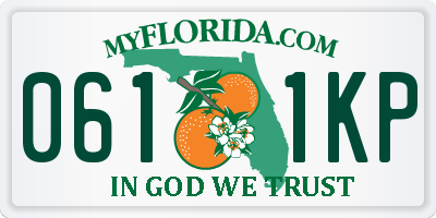FL license plate 0611KP