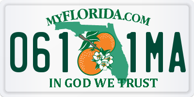 FL license plate 0611MA