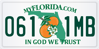 FL license plate 0611MB