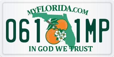FL license plate 0611MP