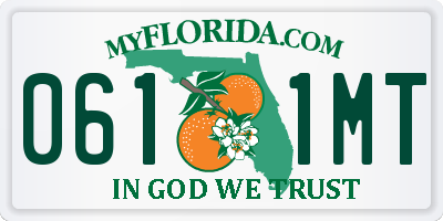 FL license plate 0611MT