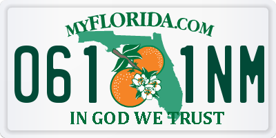 FL license plate 0611NM