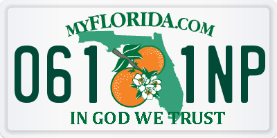 FL license plate 0611NP