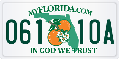 FL license plate 0611OA