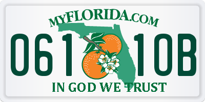 FL license plate 0611OB