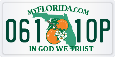 FL license plate 0611OP