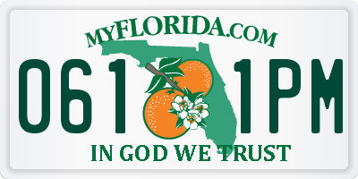 FL license plate 0611PM