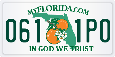 FL license plate 0611PO