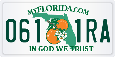 FL license plate 0611RA