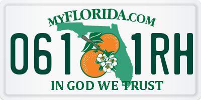 FL license plate 0611RH