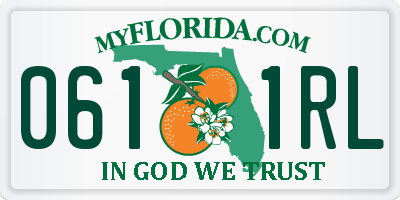FL license plate 0611RL