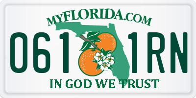 FL license plate 0611RN