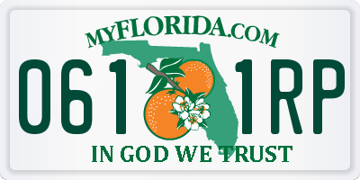 FL license plate 0611RP