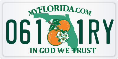 FL license plate 0611RY