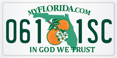 FL license plate 0611SC