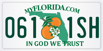 FL license plate 0611SH