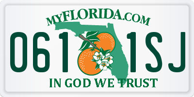 FL license plate 0611SJ