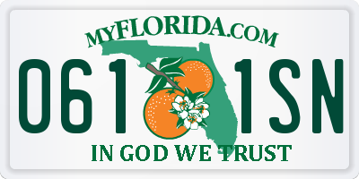 FL license plate 0611SN