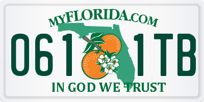 FL license plate 0611TB