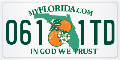 FL license plate 0611TD