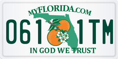 FL license plate 0611TM